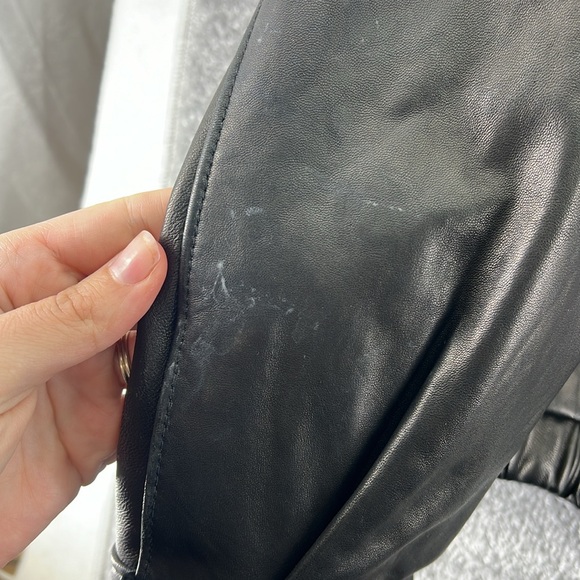 J Park Collection Long Sleeve Full Zip Up Lamb Leather Jacket Black Mens XXL - Picture 11 of 15